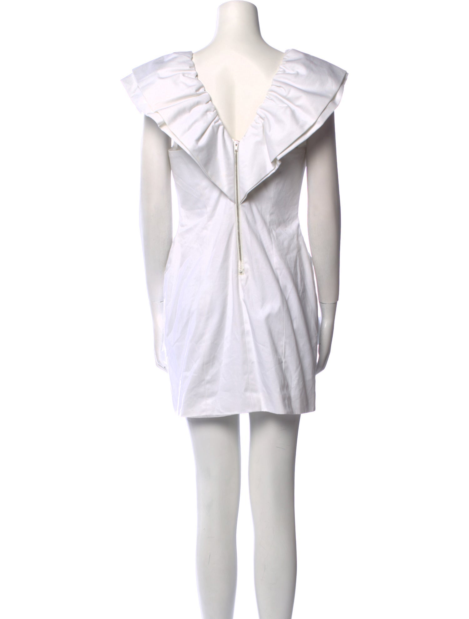 Fleur Du Mal Plunge Neckline Mini Dress